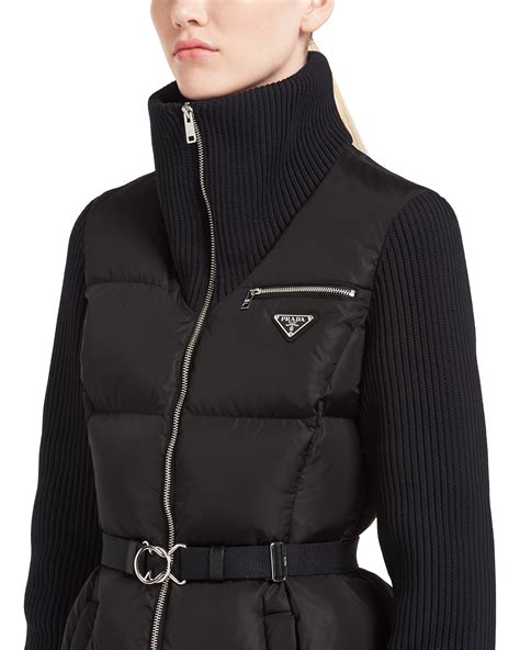 prada puffer vest women's|prada sleeveless puffer jacket.